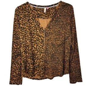 Leopard Print Long Sleeve Top